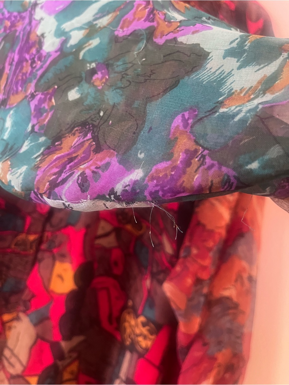 Multicolor Patterned Button-Up Shirt - Picture 8 of 11